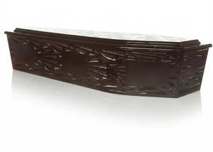 Wood Grained Caskets: Waka Moenga Māori Hand Carved Casket