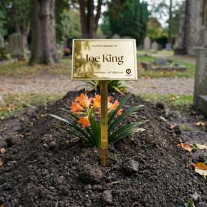 Personalised Temporary Grave Marker – Custom Memorial Plaque