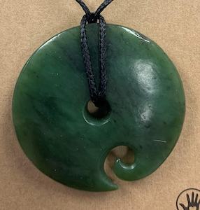 Products: Moreton Jewellery Pounamu Carved Koru - Toi Toi Maori Art & Gift