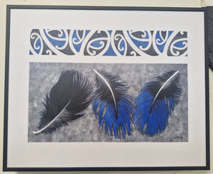 VP719Pukeko Decor - Toi Toi Maori Art & Gift