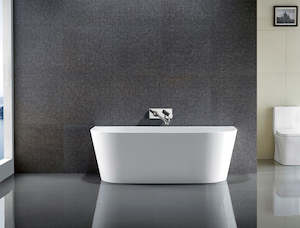 Bath Tub – Back To Wall Design 1400mm/1500mm/1700mm in White Finish