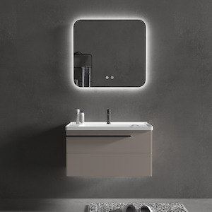 OCEANO 600/750/900mm Square LED Mirror with Demister Backlit Touch Switch 3 Colo&hellip;