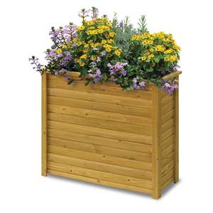 Wooden Rectangle Tall Box Planter