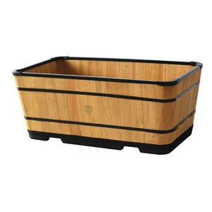 Planters: VegTrug Wooden Planter Trough 90cm