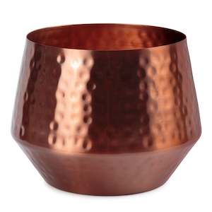 indoor planters & stands: Bakra Indoor Metal Planter - Rose Gold Finish