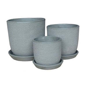 Indoor Planters Stands Garden Structures Figurines: Bombora Soho Pots - Set of 3 Small