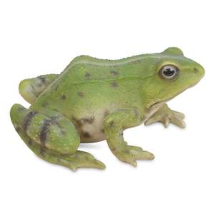 Indoor Planters Stands Garden Structures Figurines: Figurine - Green Frog Squatting - Small & Medium