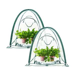 Garden Cover And Grow Tunnels: Poly Garden Covers - Twin Pack