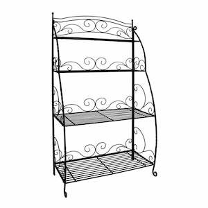 Bakers Plant Stand - 4 shelf Black