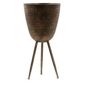 Indoor Planters Stands Garden Structures Figurines: Moroccan Dimple Planter on Legs