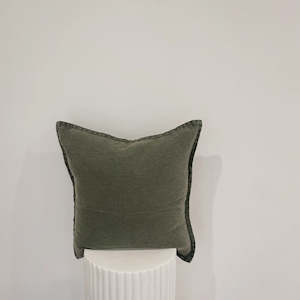Cushions: 100% Belgium Linen Vintage Washed Cushion | Pine