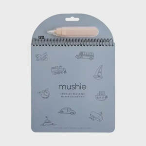 Baby Child: Mushie Reusable Water Colour Pad - Vehicles