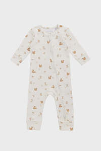 Clothing: Reese Zip Onepiece - Forest Friends