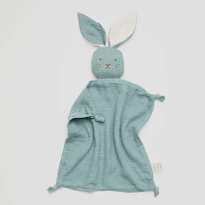 Organic Muslin Bunny Lovey Sage with Milk Ears
