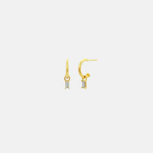 You Rock Hoop Studs | Gold