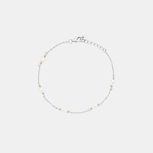 Jewellery Accessories: Pop of Pearls Bracelet | Silver