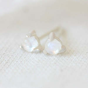 Jewellery Accessories: Guardian Angel Studs - Silver