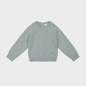 Dotty Knit Jumper - Mist Fleck