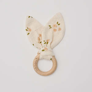Organic Bunny Ears Teether Daisy