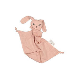 Muslin Bunny Comforter - Dusty Rose