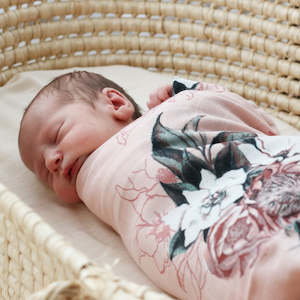 Bedding: Muslin Wrap - Tropical Bouquet