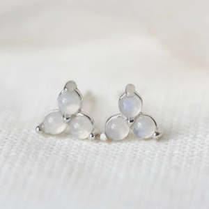 Birthstone Studs | October | Silver