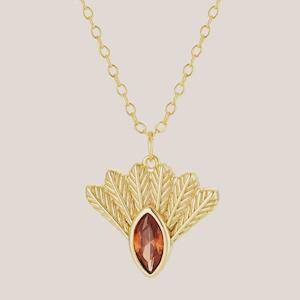 Necklaces: Fantail Messenger Necklace - Gold
