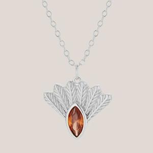 Necklaces: Fantail Messenger Necklace - Silver