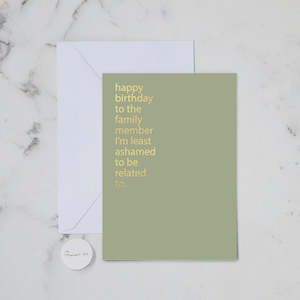 Cards: Family Member  | Greeting Card