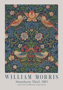 Artwork: Strawberry Thief by William Morris 1883 | White Box Frame | A1