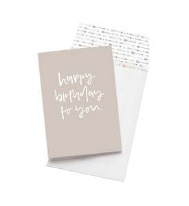 Cards: Happy Birthday To You - Greeting Card