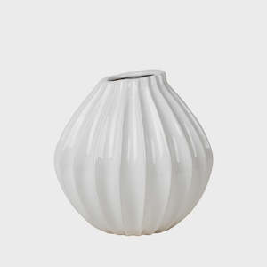 BROSTE Vase Wide Medium White