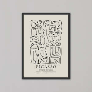 Picasso - The Art of the Modernist by Pablo Picasso | Black Box Frame | A3