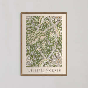 Windrush Green  Art by William Morris | A1 | Oak Box Frame