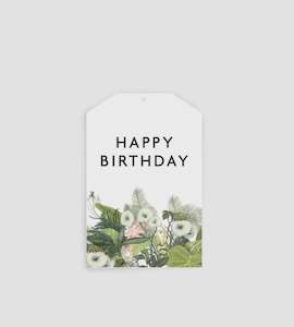 Books Stationary: Happy Birthday Botanical | Gift Tag