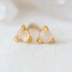 Earrings: Guardian Angel Studs - Gold