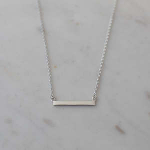 Bar Necklace - Silver