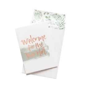 Welcome To The World - Greeting Card