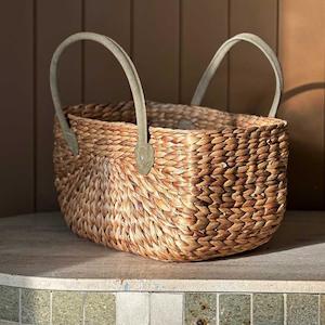 Baskets Storage: Large Harvest Baskets / Sage