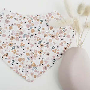 Meal Time: Cream Flourish Dribble Bib