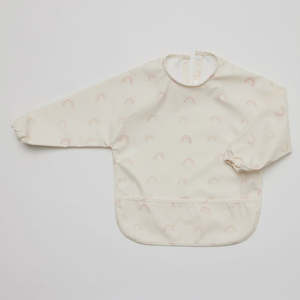 Meal Time: Longsleeve Waterproof Bib Rainbow