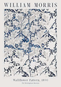 Wallflower Pattern 1890 | Oak Box Frame | A2