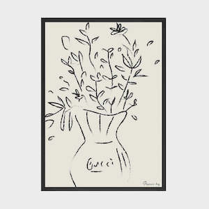 Artwork: Gucci Flowers Print | A2 Black Box Frame