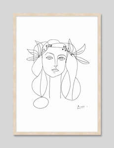 Picasso, Portrait Of Francoise Gilot | A2 Oak Frame