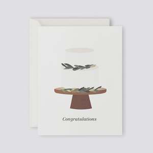 Wedding Cake Congratulations Card