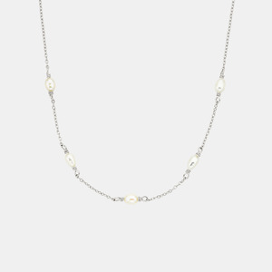 Jewellery Accessories: Pop of Pearls Necklace | Silver