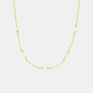 Pop of Pearls Necklace | Gold