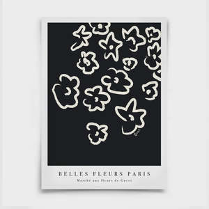 Sale: FLEURS PRINT | BLACK | A2
