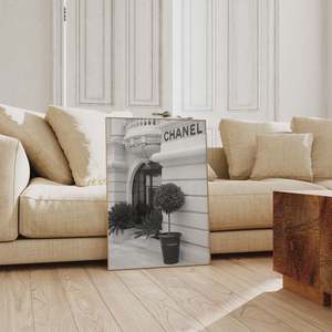 Artwork: Chanel Boutique Store | Oak Box Frame | A3