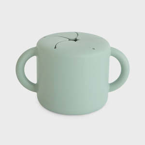 Mushie Snack Cup | Cambridge Blue